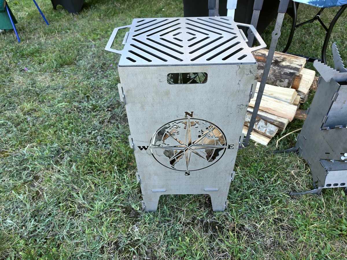 11-Gauge Compass Fire Pit Grill, image 2