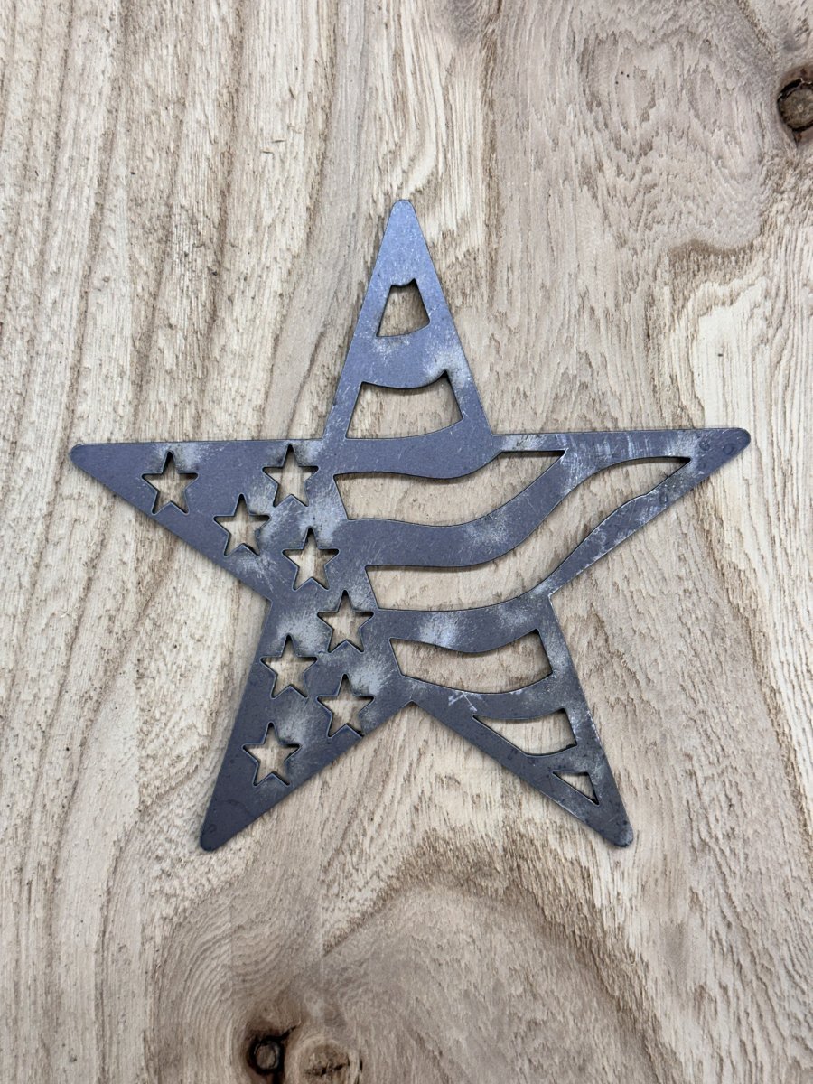 American flag star ornament