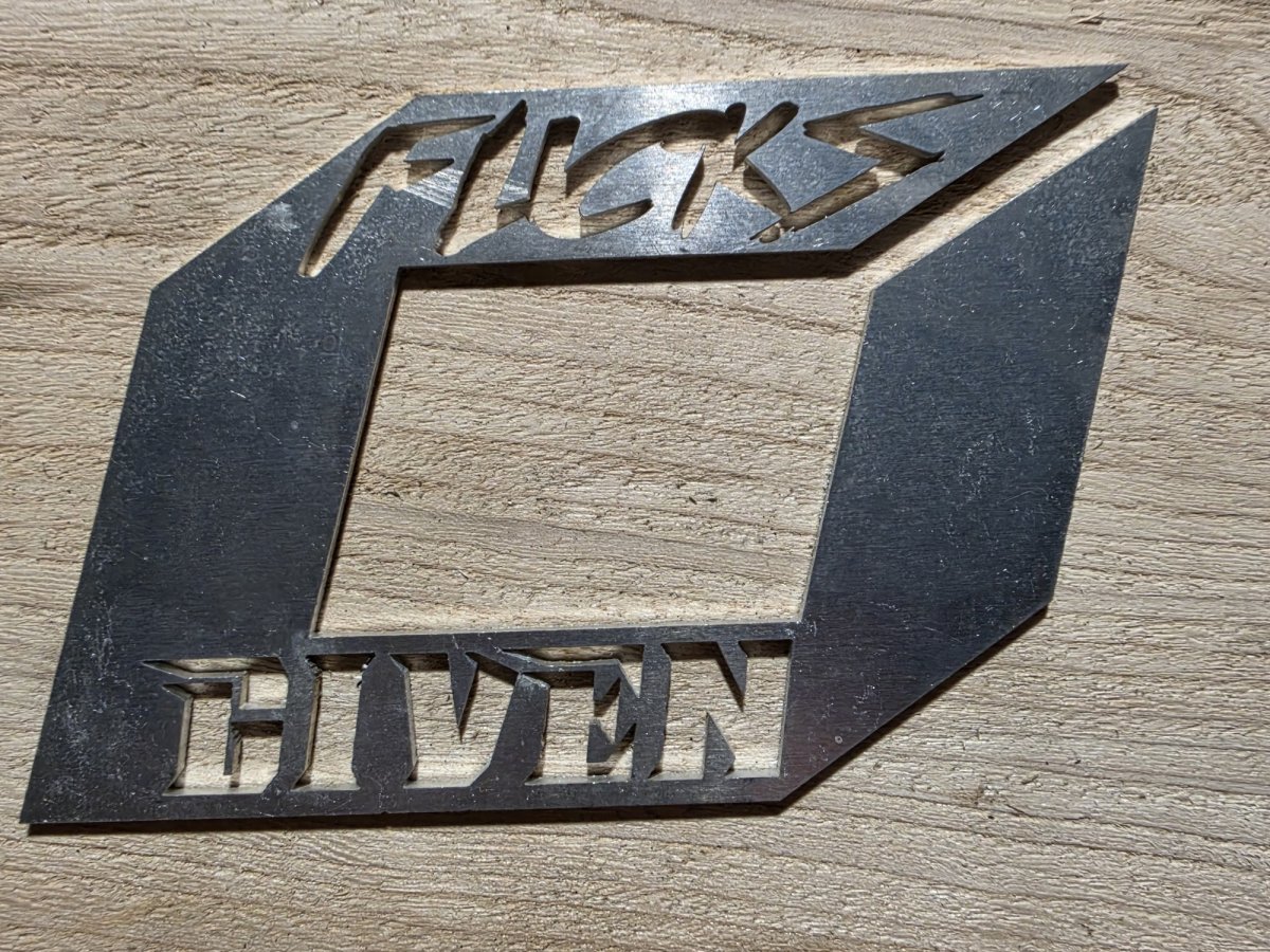 Zero F*cks Given Aluminum Metal Sign