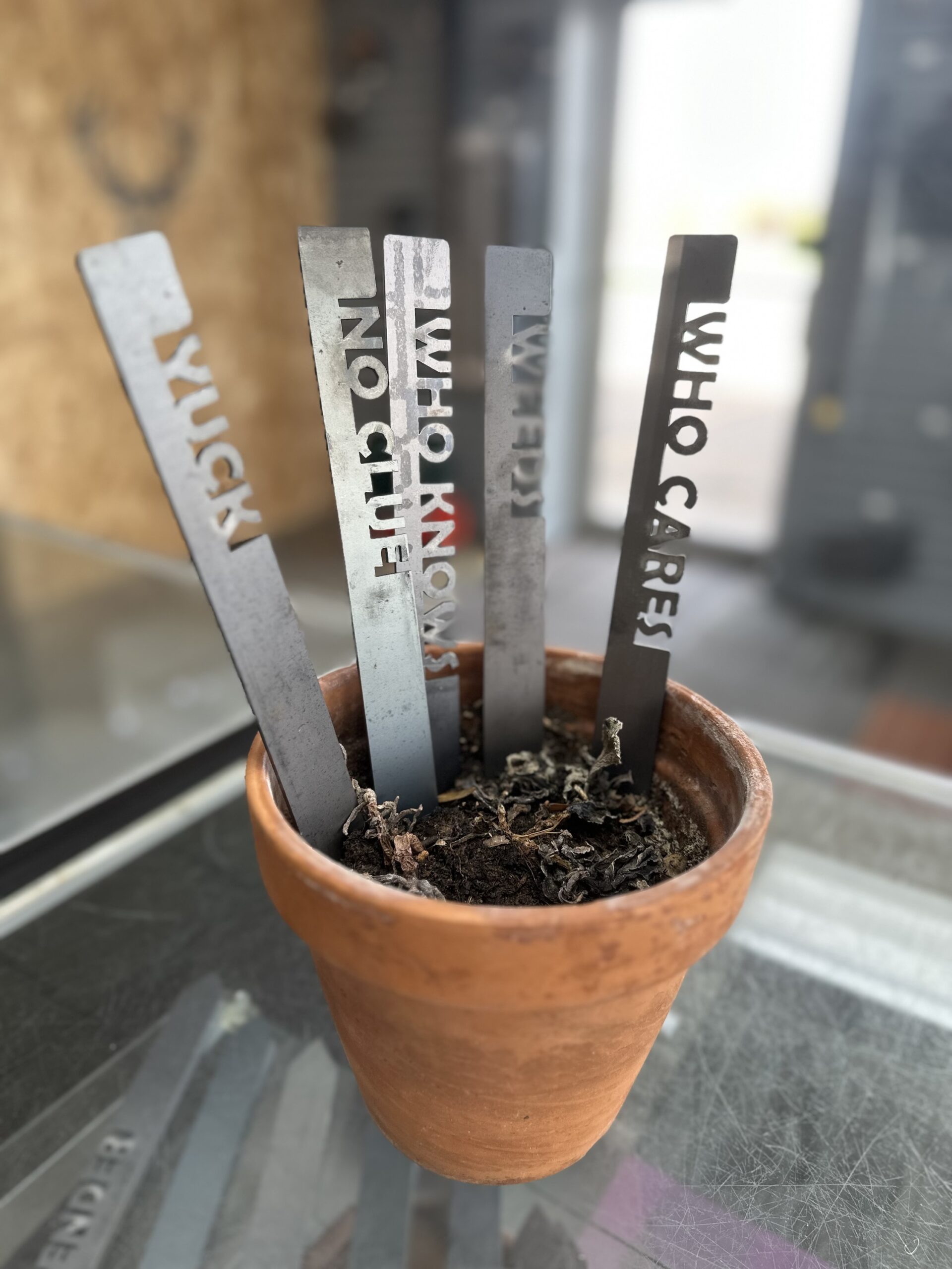 Garden stake galvanized steel
